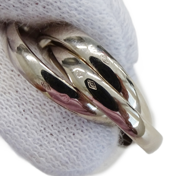 CARTIER Silver Trinity Ring #50 - Picture 7 of 10